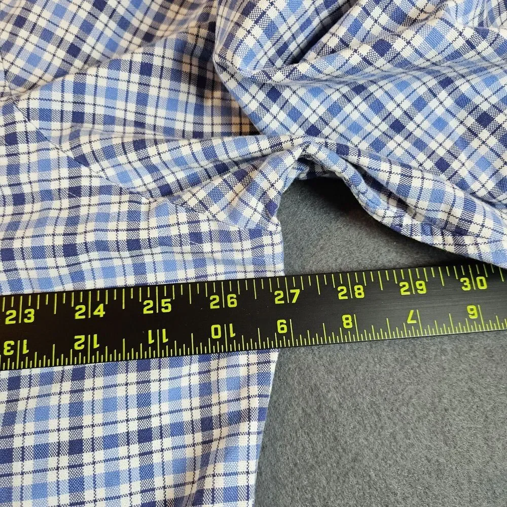 Polo Ralph Lauren Button Down Men's‎ Shirt Size 2XL XXL Blue Plaid
